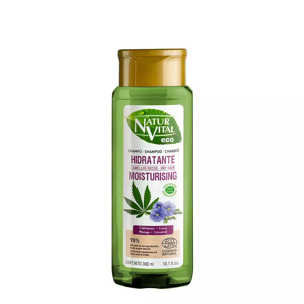 NATUR VITAL ECO MOISTURIZING hemp and lino champoo 300 ml NATUR VITAL ECO MOISTURIZING hemp and lino champoo 300 ml