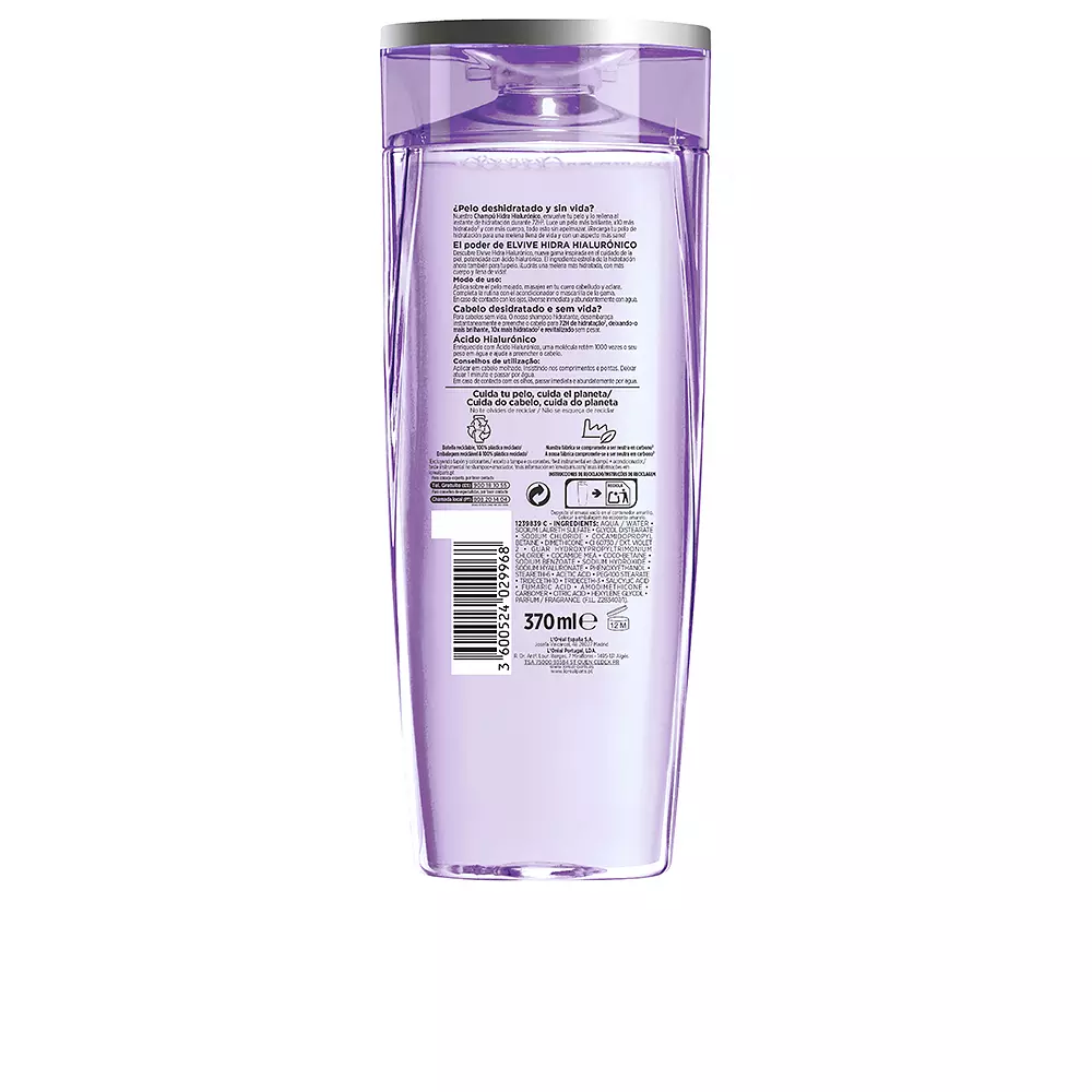 L'ORÉAL PARIS ELVIVE HIDRA HYALURONIC balsamo idratazione 72h 300 ml L'ORÉAL PARIS ELVIVE HIDRA HYALURONIC balsamo idratazione 72h 300 ml