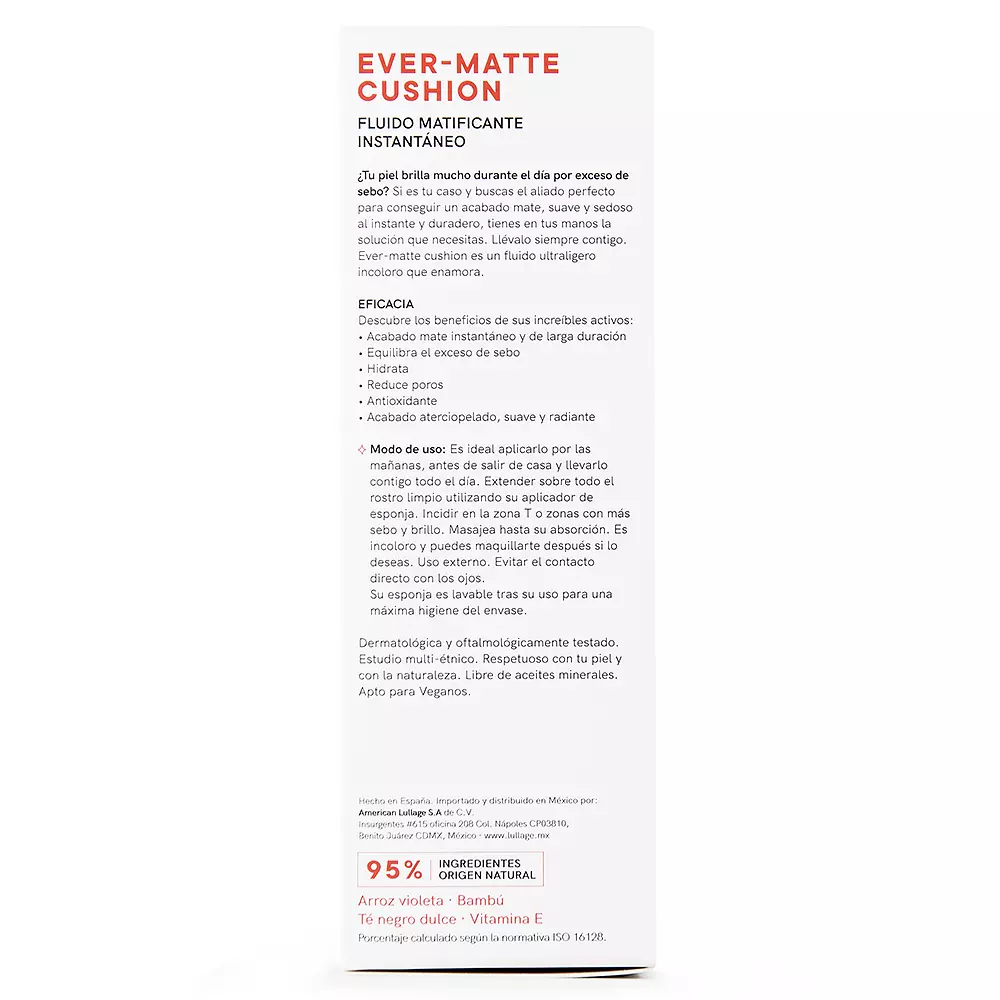 LULLAGE EVER-MATTE CUSHION fluid matificante 30 ml LULLAGE EVER-MATTE CUSHION fluid matificante 30 ml - Image 3