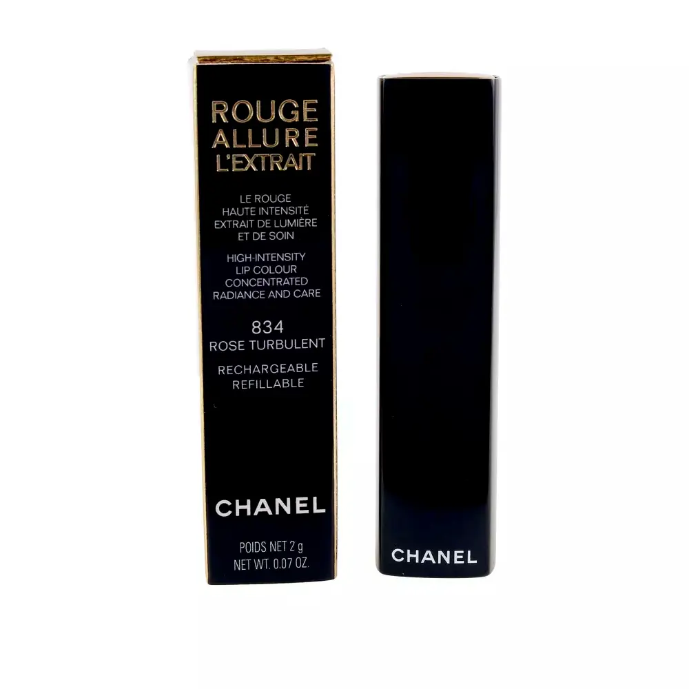 CHANEL ROUGE ALLURE L'EXTRAIT lipstick #rose turbulent-834