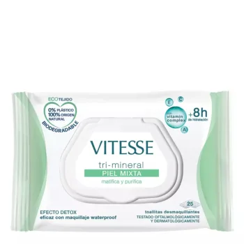 VITESSE TRI-MINERAL PIEL MIXTA toallitas desmaquillantes 25 u
