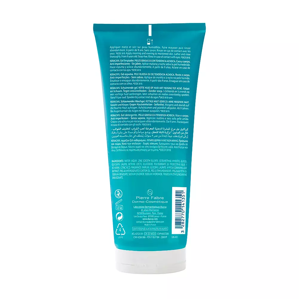 <span class="notranslate">DUCRAY KERACNYL</span> cleansing gel 200 ml