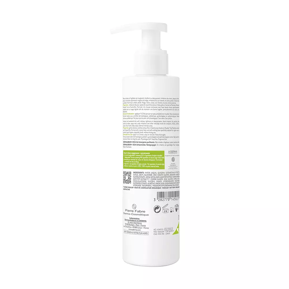 <span class="notranslate">A-DERMA DERMALIBOUR+</span> cica-cleansing gel 200 ml