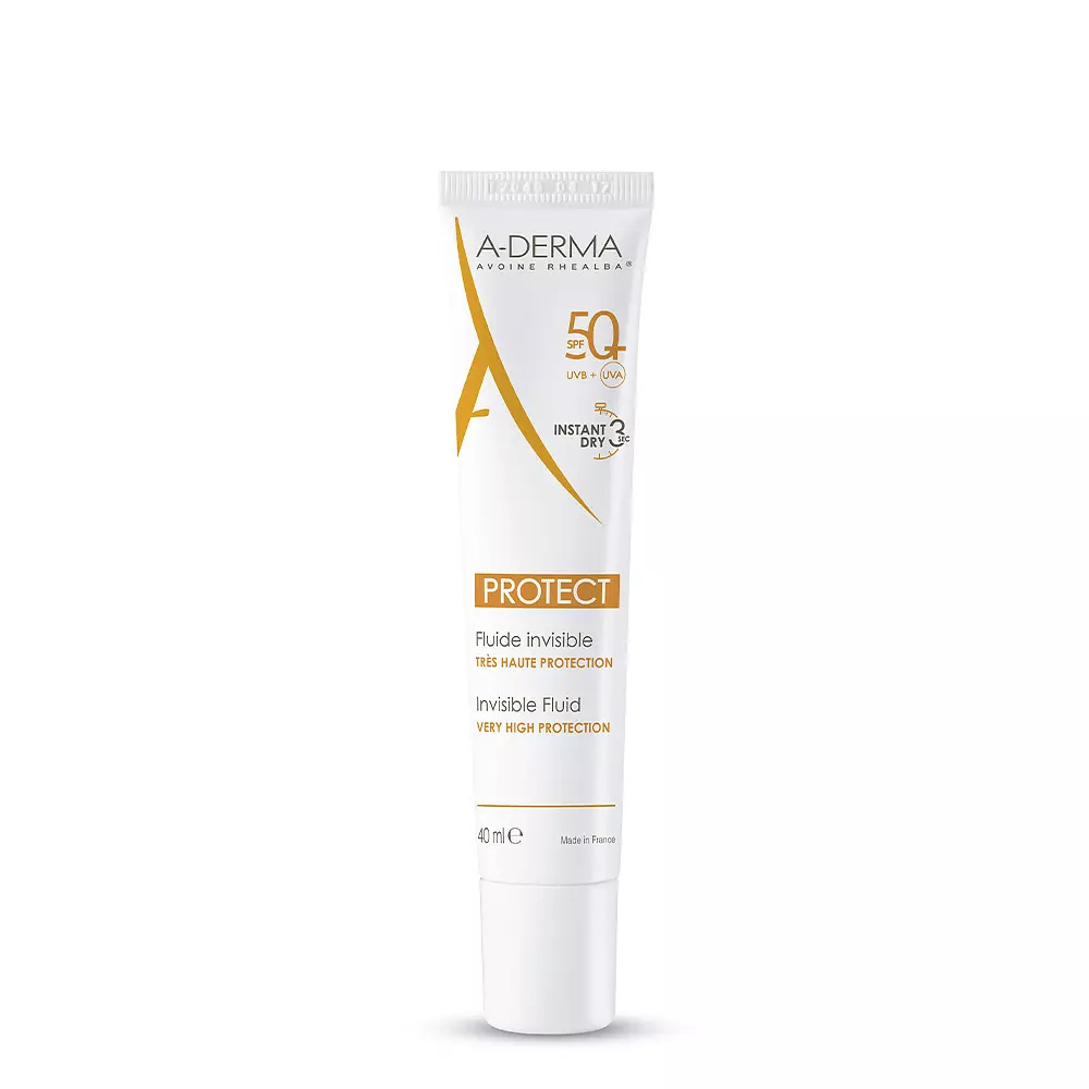 A-DERMA PROTECT fluid solar facial invisible SPF50+ 40 ml A-DERMA PROTECT fluid solar facial invisible SPF50+ 40 ml