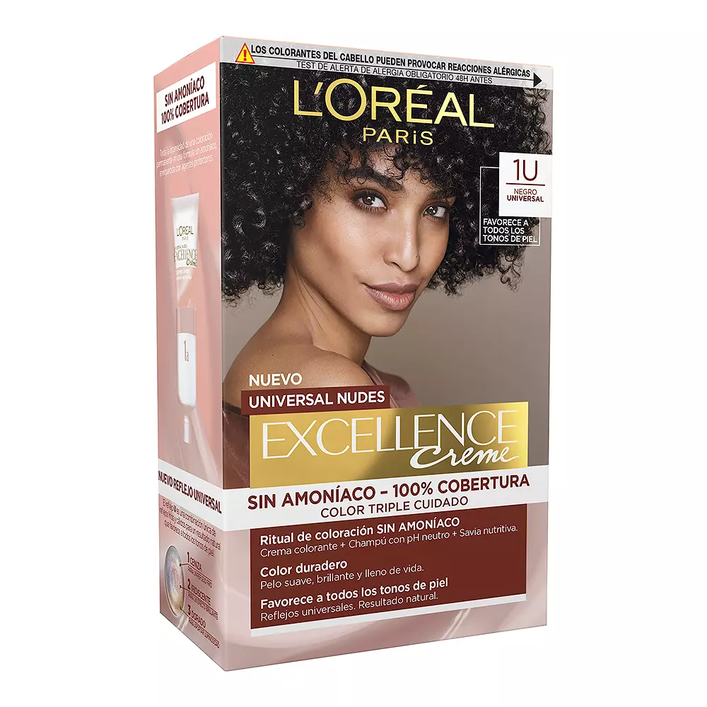 L'ORÉAL PARIS EXCELLENCE cream universal nudes dye #1u-black 5 u