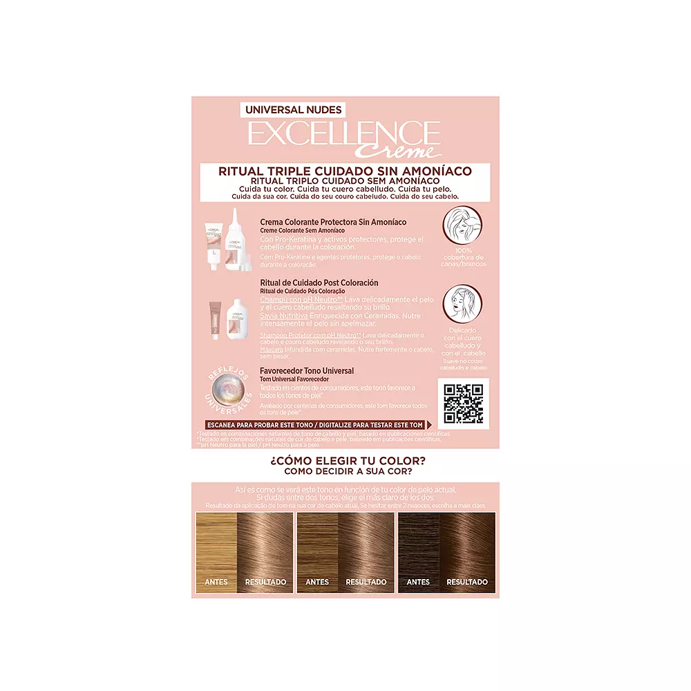 L'ORÉAL PARIS EXCELLENCE cream universal nudes dye #6u-dark blonde 5 u L'ORÉAL PARIS EXCELLENCE cream universal nudes dye #6u-dark blonde 5 u - Image 3