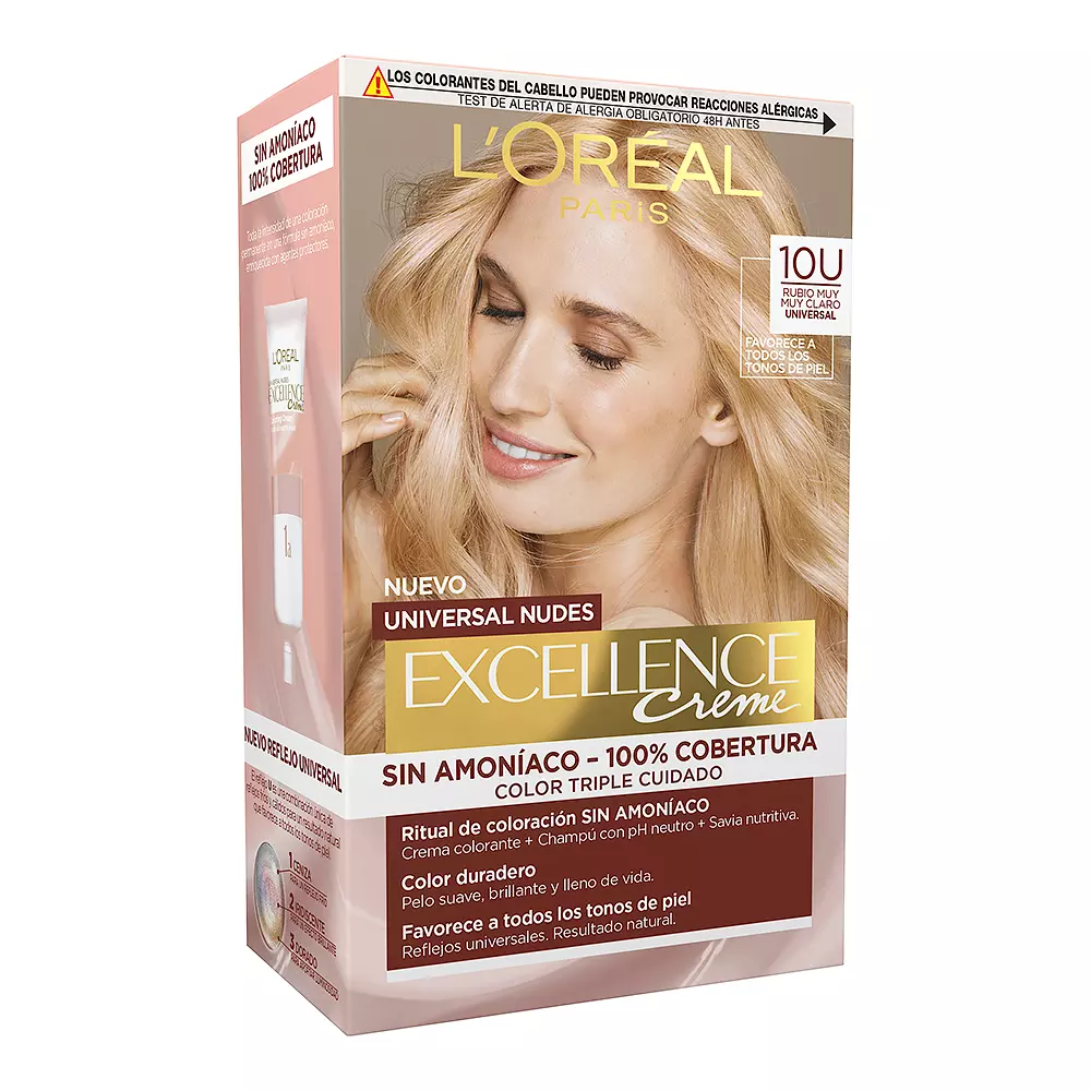 L'ORÉAL PARIS EXCELLENCE cream universal nudes dye #10u-lightest blonde 5 u