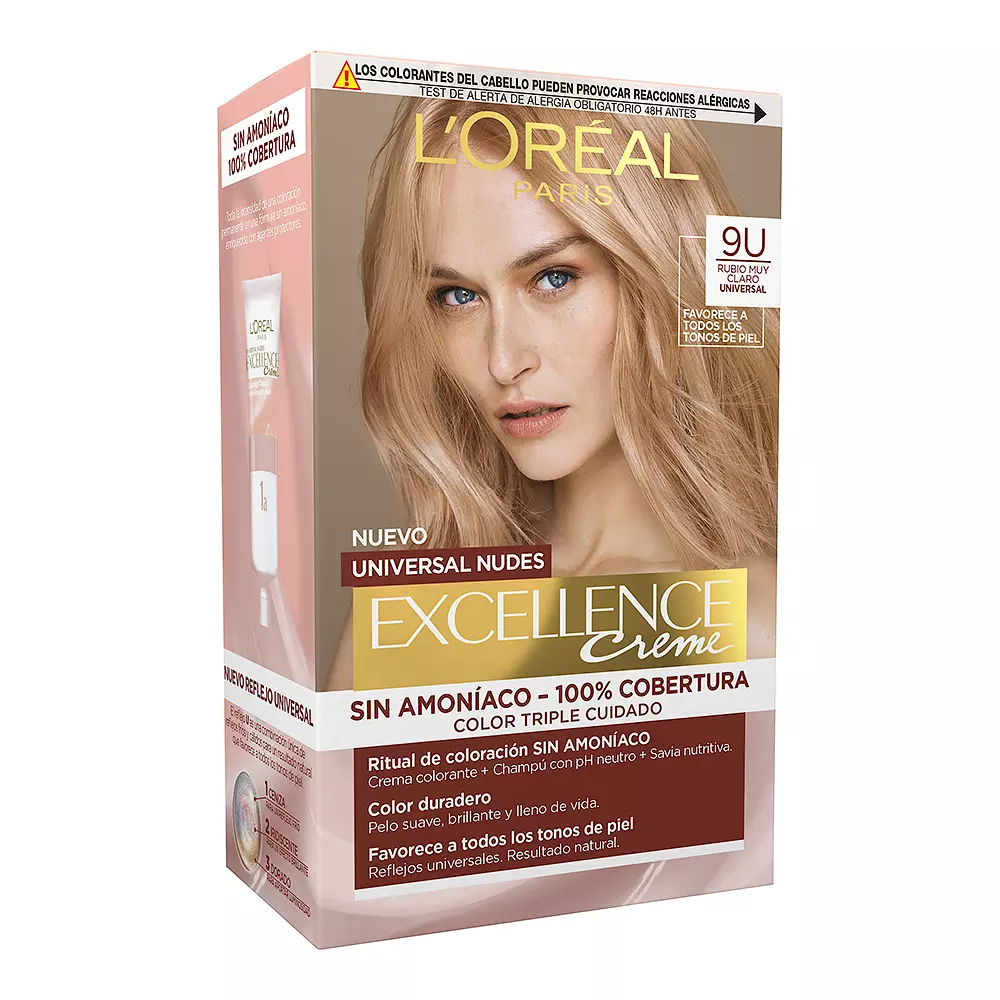 L'ORÉAL PARIS EXCELLENCE cream universal nudes dye #9u-very light blonde 5 u