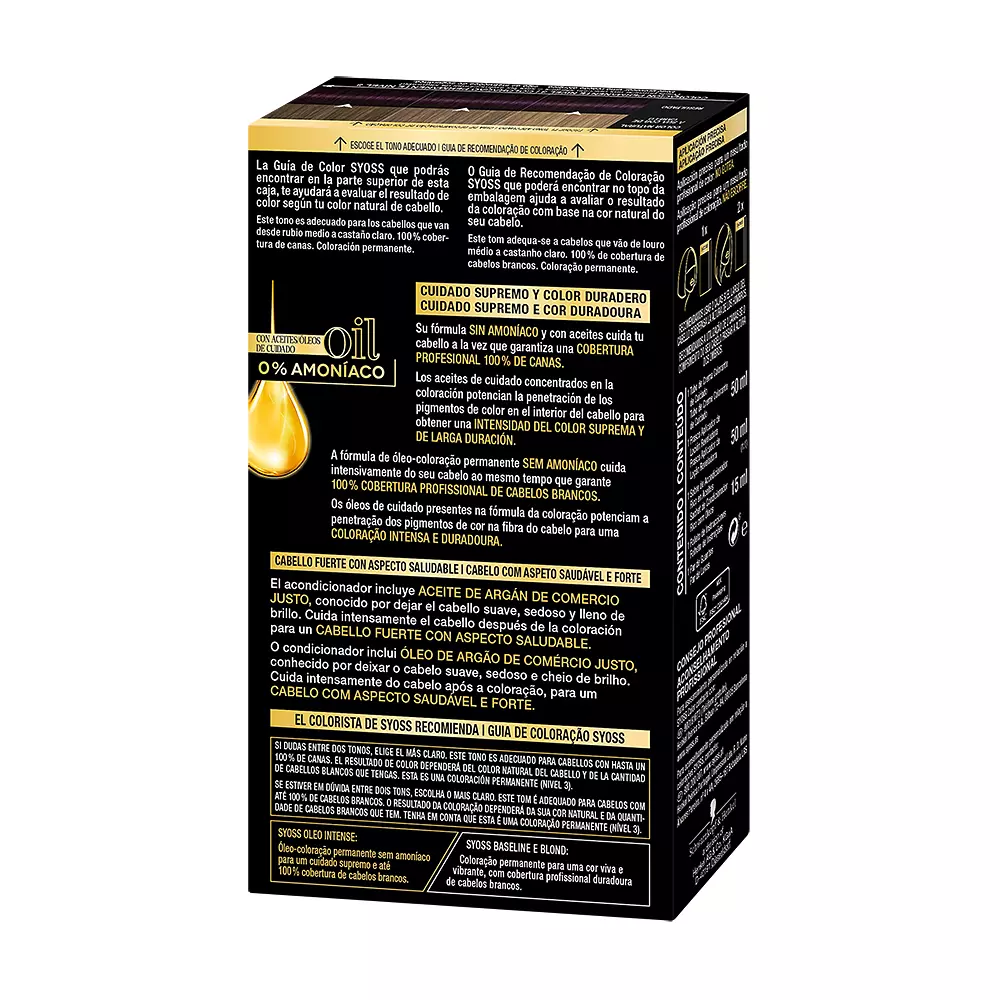 SYOSS OLEO INTENSE ammonia-free dye #3.22-violin 5 u