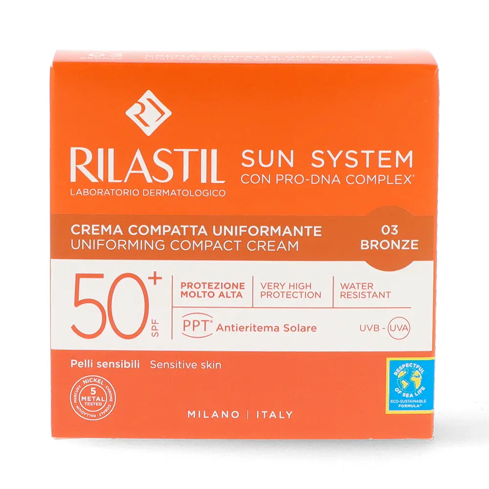 RILASTIL SUN SYSTEM SPF50+ cream compacta #bronze