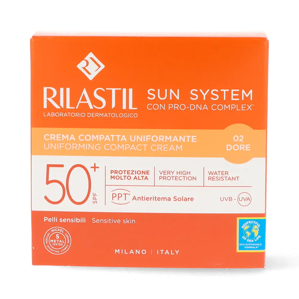 RILASTIL SUN SYSTEM SPF50+ cream compacta #dore