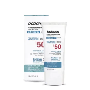 BABARIA SOLAR MINERAL UV fluid facil fotoprotector SPF50 50 ml
