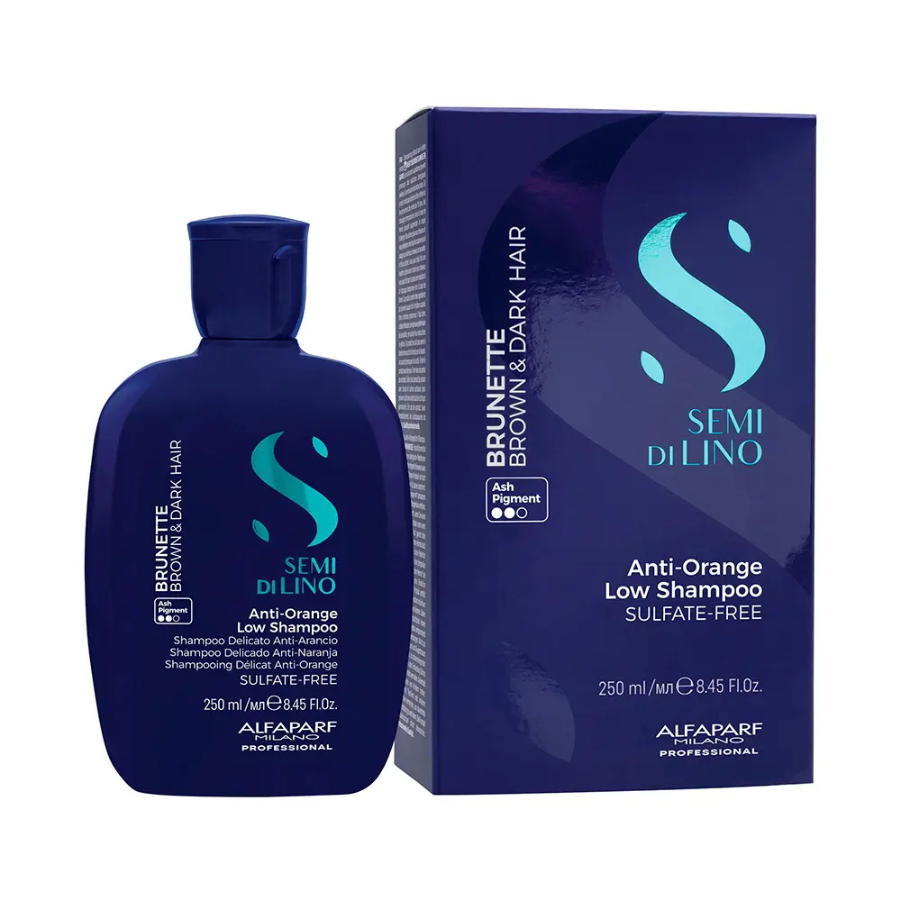ALFAPARF MILANO SEMI DI LINO brunette brown & dark shampoo 250 ml