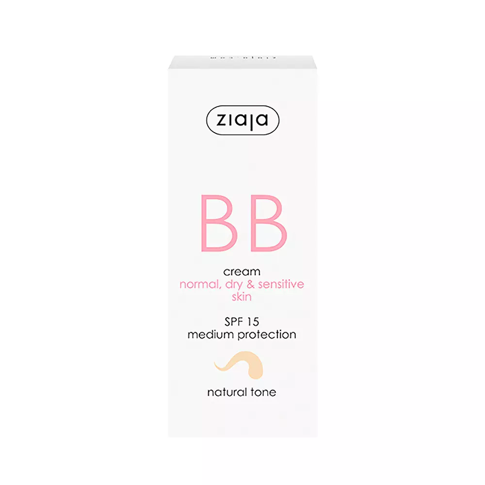 ZIAJA BB CREAM Normal and Dry Skin SPF15 #natural 50 ml