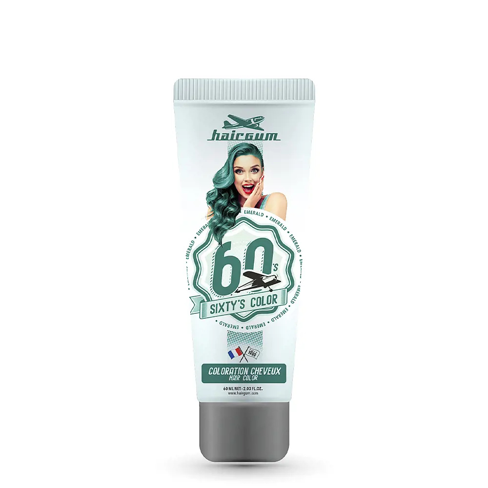 HAIRGUM SIXTY'S COLOR hair color #emerald HAIRGUM SIXTY'S COLOR hair color #emerald