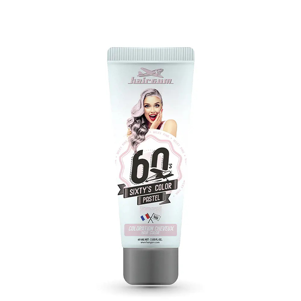 HAIRGUM SIXTY'S COLOR hair color #milky pink HAIRGUM SIXTY'S COLOR hair color #milky pink