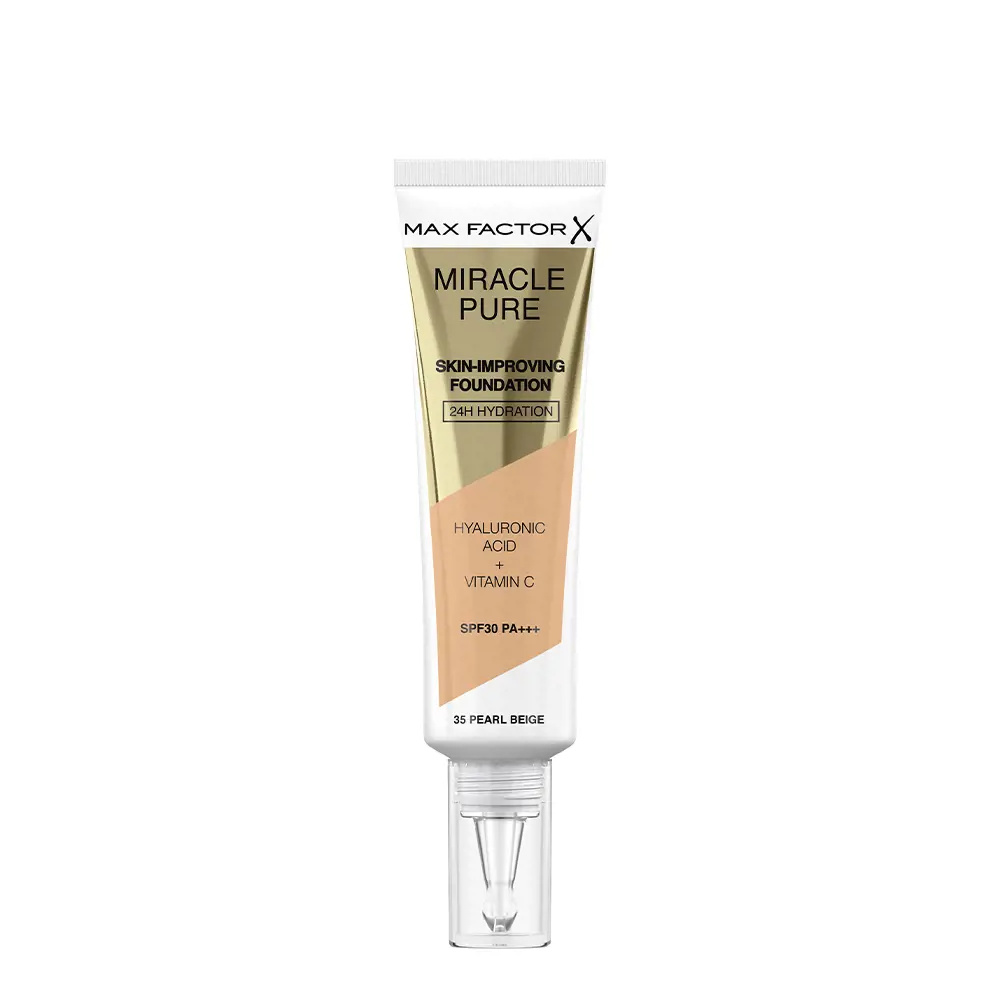 MAX FACTOR MIRACLE PURE foundation SPF30 #35-pearl beige MAX FACTOR MIRACLE PURE foundation SPF30 #35-pearl beige