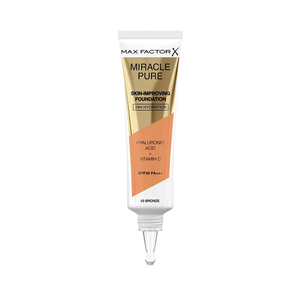 MAX FACTOR MIRACLE PURE foundation SPF30 #80-bronze