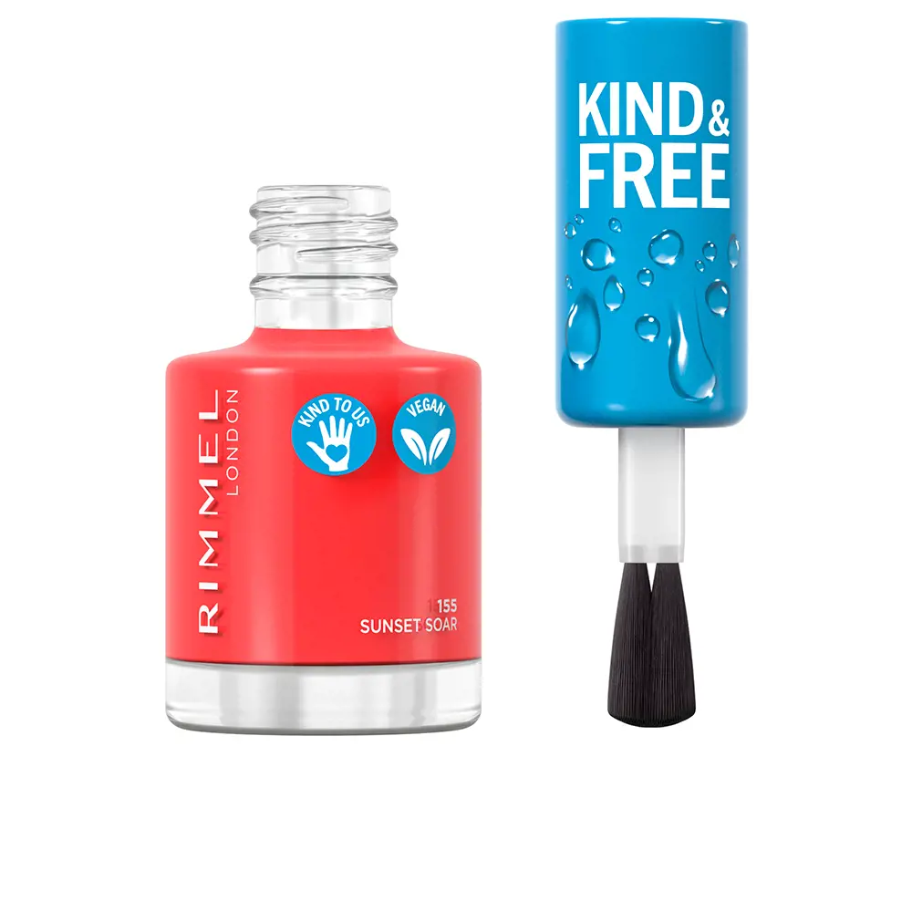 RIMMEL LONDON KIND & FREE nail polish #155-sunset soar