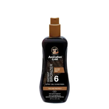 AUSTRALIAN GOLD SUNSCREEN SPF6 spray gel with instant bronzer 237 ml
