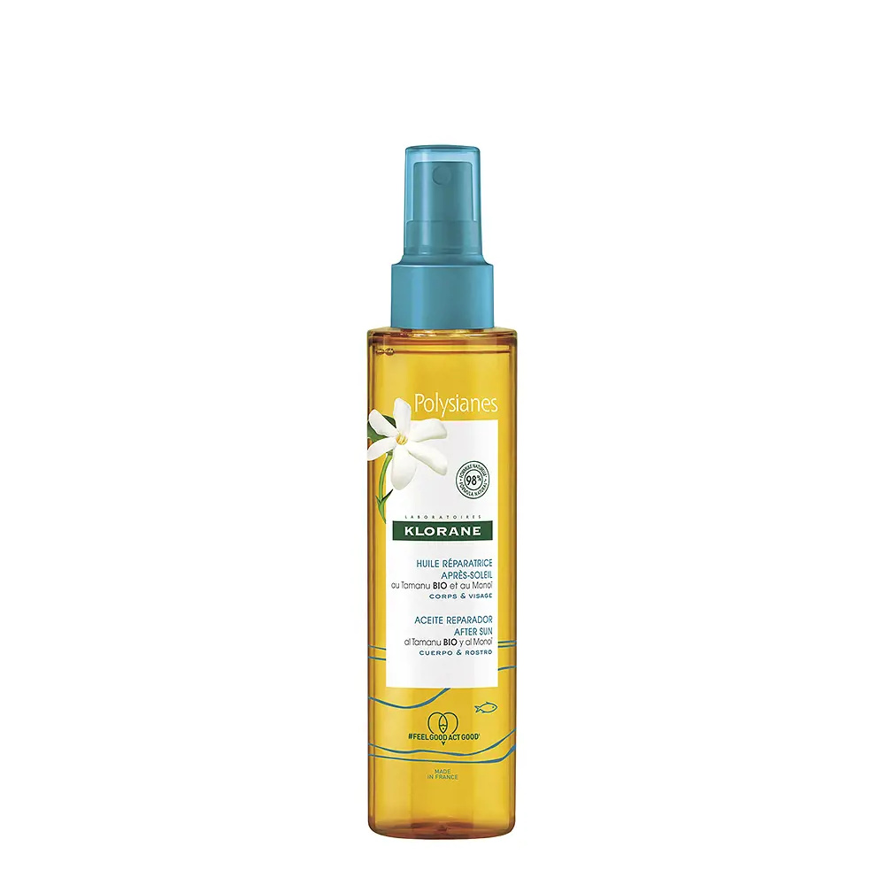 KLORANE POLYSIANES MONOĎ AND TAMANU BIO repair oil after sun 150 ml KLORANE POLYSIANES MONOĎ AND TAMANU BIO repair oil after sun 150 ml