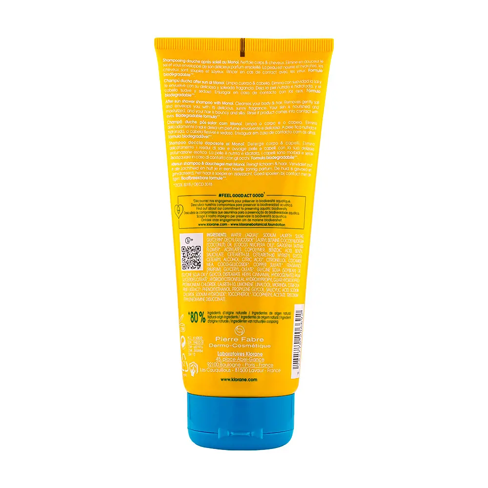 KLORANE POLYSIANES AL MONOĎ after sun shampoo 200 ml KLORANE POLYSIANES AL MONOĎ after sun shampoo 200 ml - Image 2