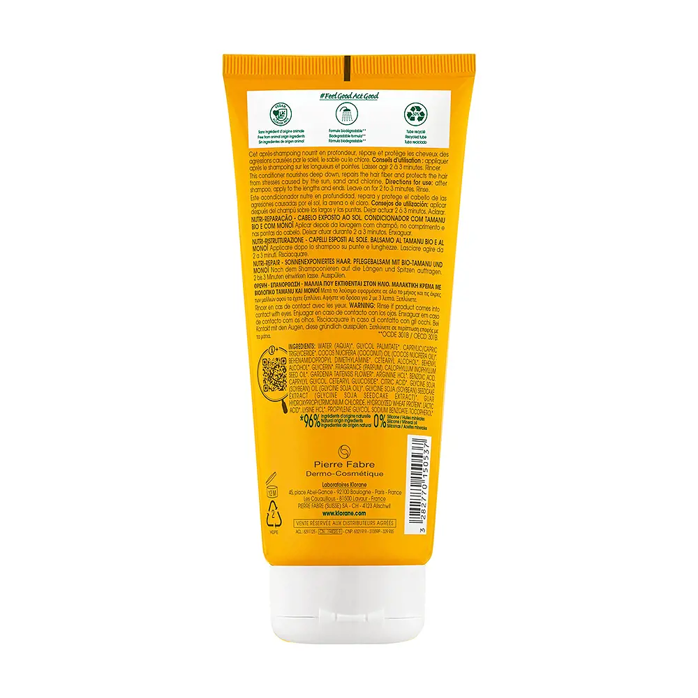 KLORANE POLYSIANES MONOĎ AND TAMANU BIO conditioner 200 ml