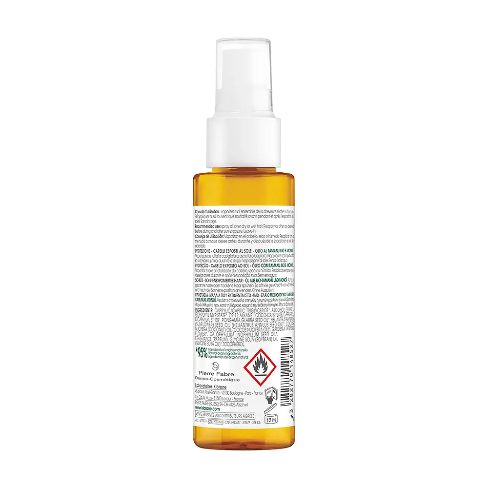 KLORANE POLYSIANES MONOĎ AND TAMANU BIO hair oil 100 ml