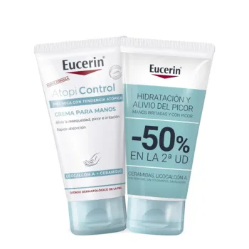 EUCERIN ATOPICONTROL HAND CREAM LOT 2 x 75 ml