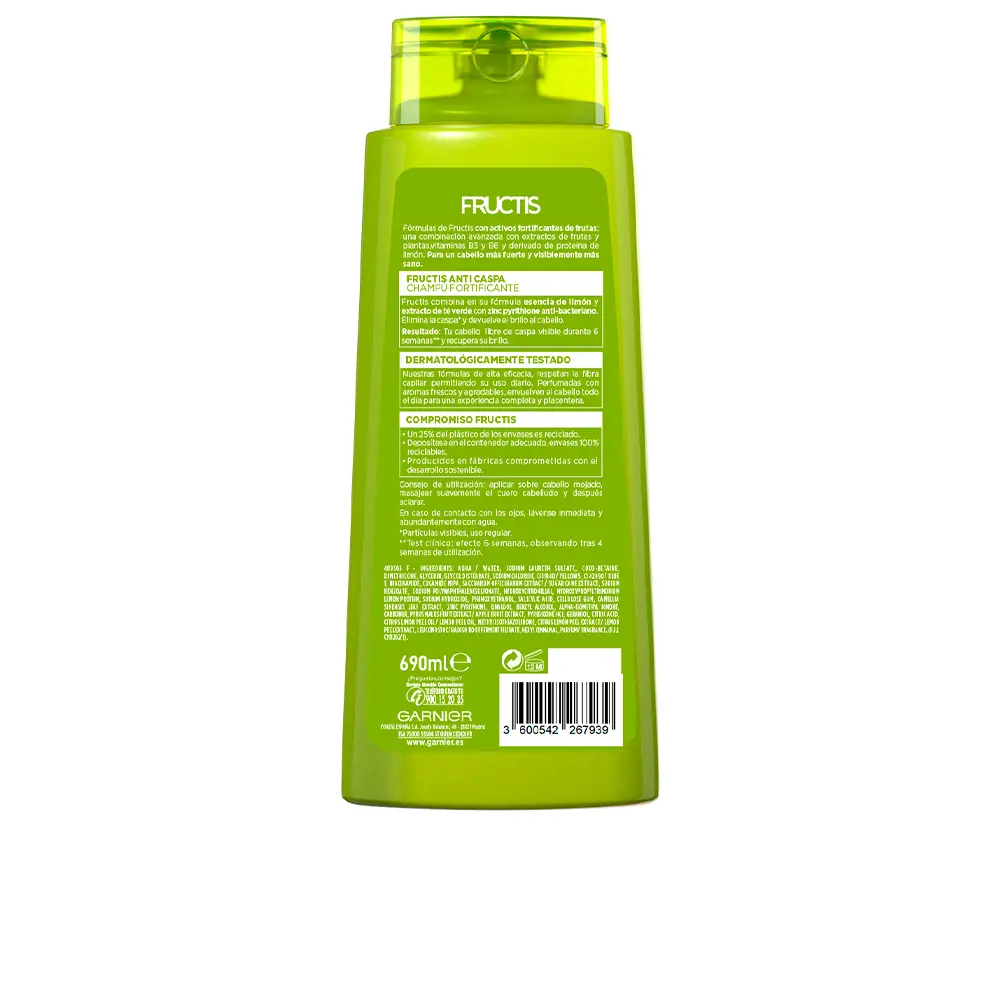 GARNIER FRUCTIS ANTICASPA FORTIFICANTE champoo 690 ml