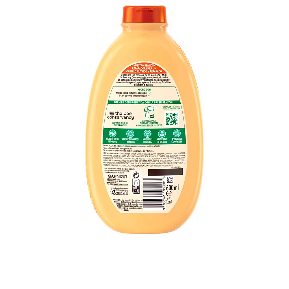 GARNIER ORIGINAL REMEDIES champoo tesoros de honey 600 ml