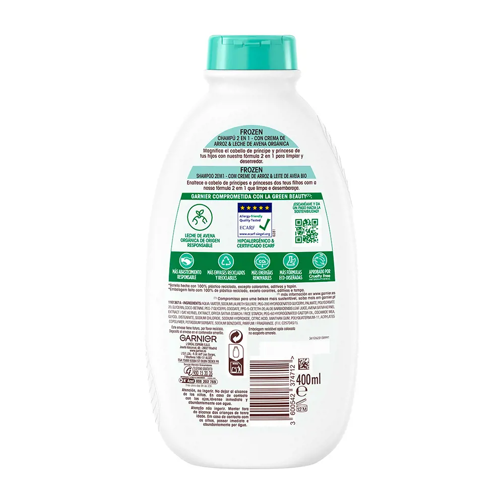 GARNIER ULTRA SOFT Shampoo + Conditioner for Kids 400 ml