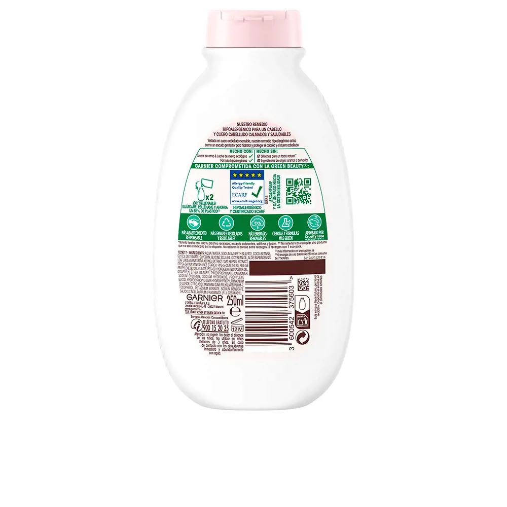 GARNIER ORIGINAL REMEDIES champoo delicatesse de avena 250 ml