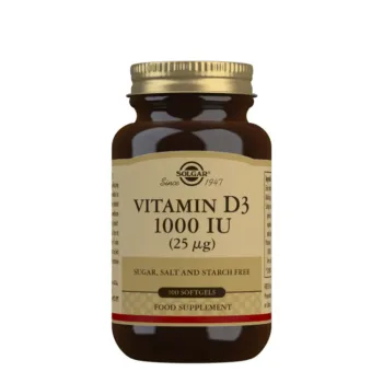 SOLGAR VITAMIN D3 1000 UI 25 g capsules blandas 100 u
