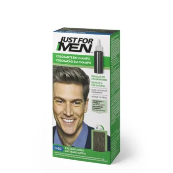 JUST FOR MEN COLORANTE en champoo #castano medio 30 ml