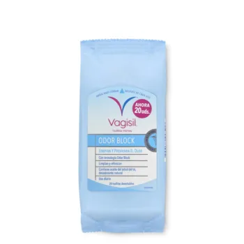 VAGISIL INTIMATE WIPES odorblock 20 u