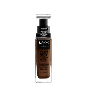 NYX PROFESSIONAL MAKE UP CAN'T STOP WON'T STOP full coverage foundation #chestnut 30 ml