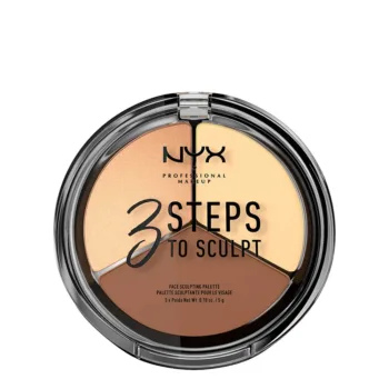 NYX PROFESSIONAL MAKE UP 3 SCHRITTE ZUM FORMEN DES GESICHTS - Sculpting-Palette #light