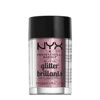 NYX PROFESSIONAL MAKE UP GLITTER BRILLANTS face and body #rose