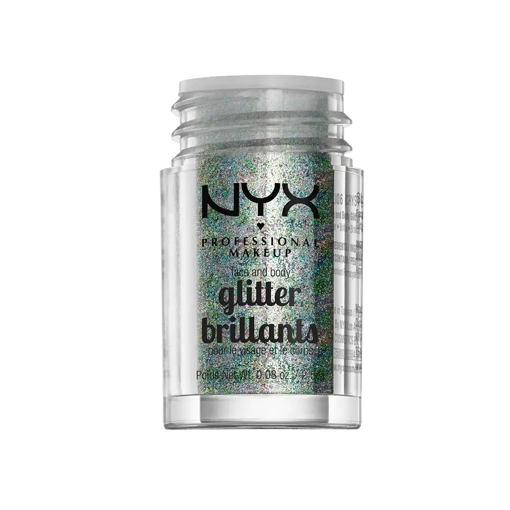 NYX PROFESSIONAL MAKE UP GLITTER BRILLANTS face and body #crystal