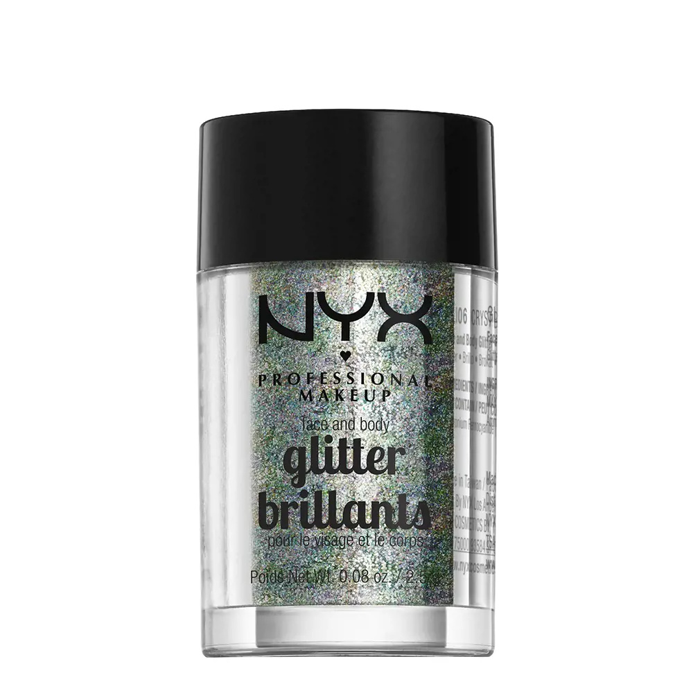 NYX PROFESSIONAL MAKE UP GLITTER BRILLANTS face and body #crystal NYX PROFESSIONAL MAKE UP GLITTER BRILLANTS face and body #crystal