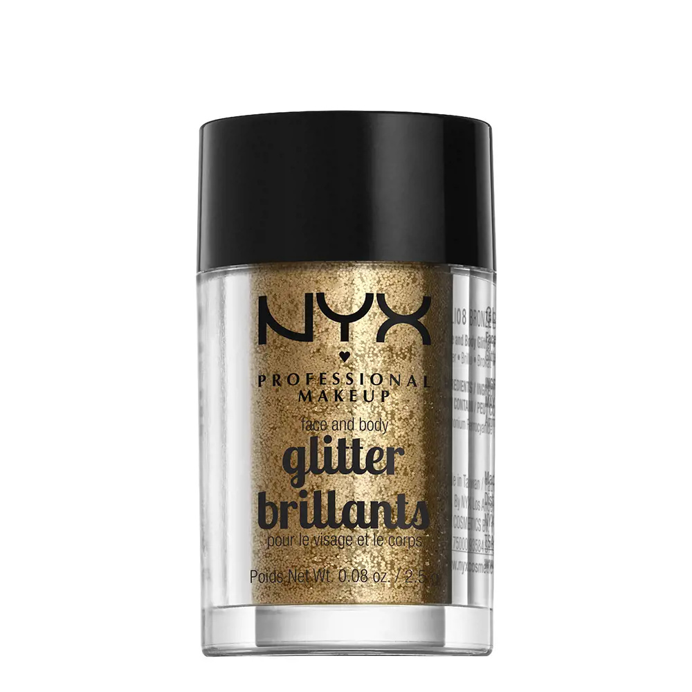 NYX PROFESSIONAL MAKE UP GLITTER BRILLANTS face and body #bronze NYX PROFESSIONAL MAKE UP GLITTER BRILLANTS face and body #bronze