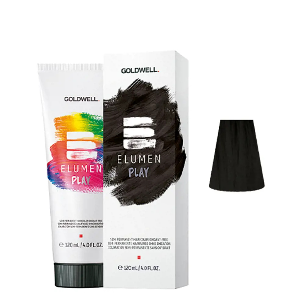 GOLDWELL ELUMEN PLAY semi permanent hair color oxidant-free #black 120 ml GOLDWELL ELUMEN PLAY semi permanent hair color oxidant-free #black 120 ml