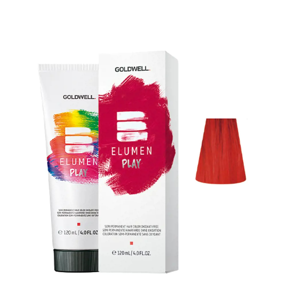 GOLDWELL ELUMEN PLAY semi permanent hair color oxidant-free #red 120 ml GOLDWELL ELUMEN PLAY semi permanent hair color oxidant-free #red 120 ml
