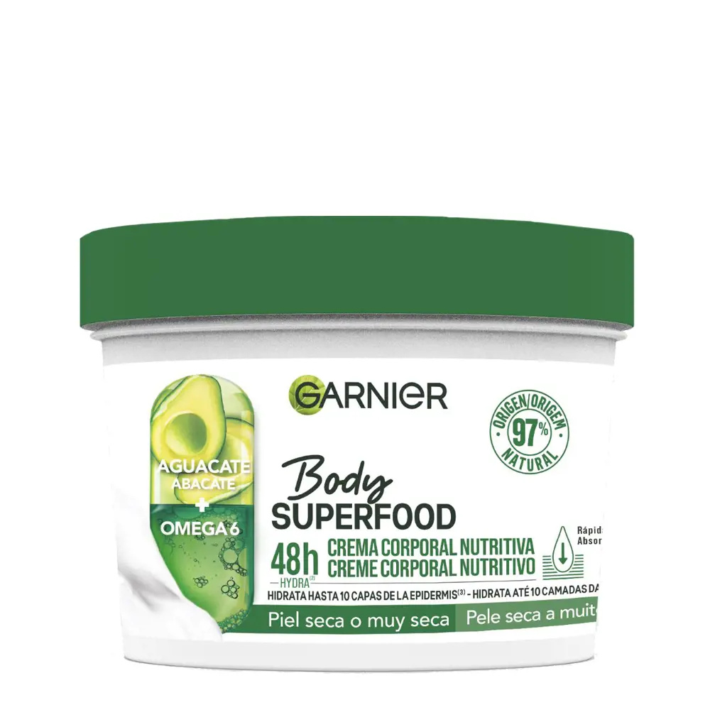 GARNIER BODY SUPERFOOD nourishing body cream 380 ml GARNIER BODY SUPERFOOD nourishing body cream 380 ml