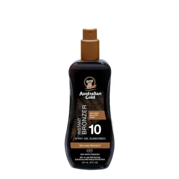 AUSTRALIAN GOLD SUNSCREEN SPF10 spray gel with instant bronzer 237 ml