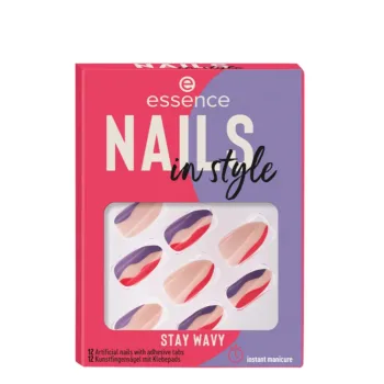 ESSENCE NAILS IN STYLE nails artificiales #stay wavy