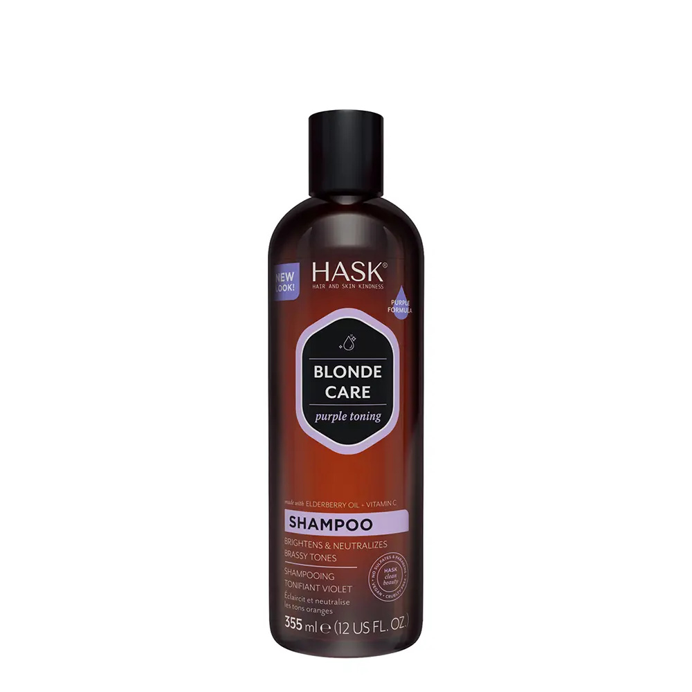 HASK BLONDE CARE purple toning shampoo 355 ml HASK BLONDE CARE purple toning shampoo 355 ml