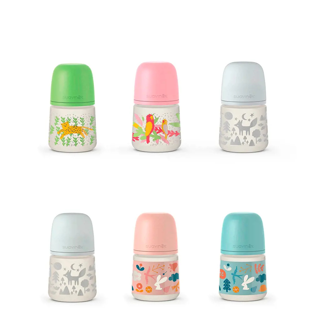 SUAVINEX PRINTS bibern tetina fisiolgica S 150 ml SUAVINEX PRINTS bibern tetina fisiolgica S 150 ml