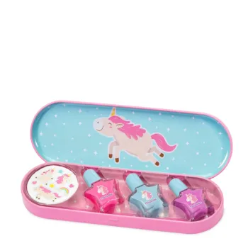 MARTINELIA UNICORN NAIL POLSIH + STICKERS set 4 pcs